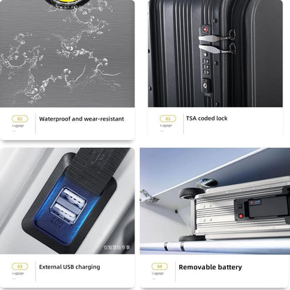 Electric Scooter Suitcase – Rideable Smart Luggage – alternate view