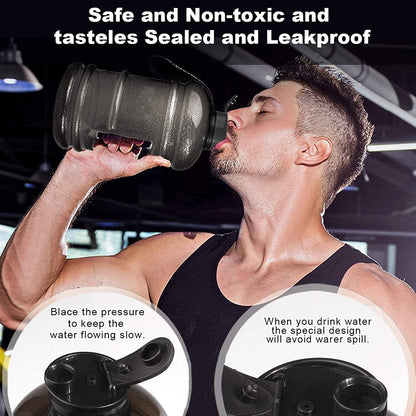 1.5L Gym Water Bottle – Mixer & Strainer – close-up
