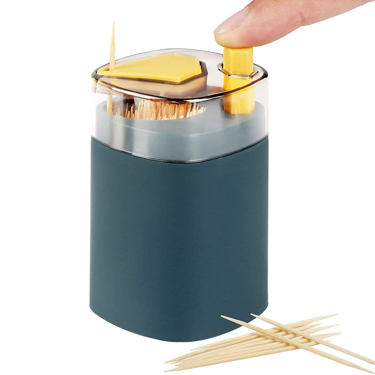 Automatic Toothpick Dispenser – Pop-Up Holder for Kitchen – side view