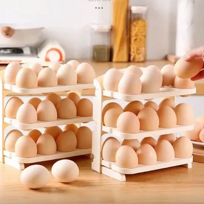 Foldable Egg Tray – 24-Grid Refrigerator Organizer – view 7