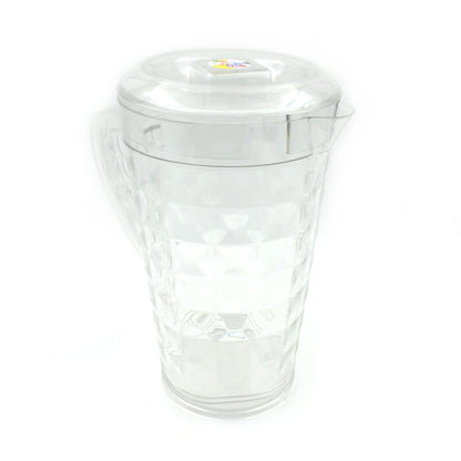Mocktail PET Plastic Jug – Diamond Cut Design, BPA-Free – alternate view