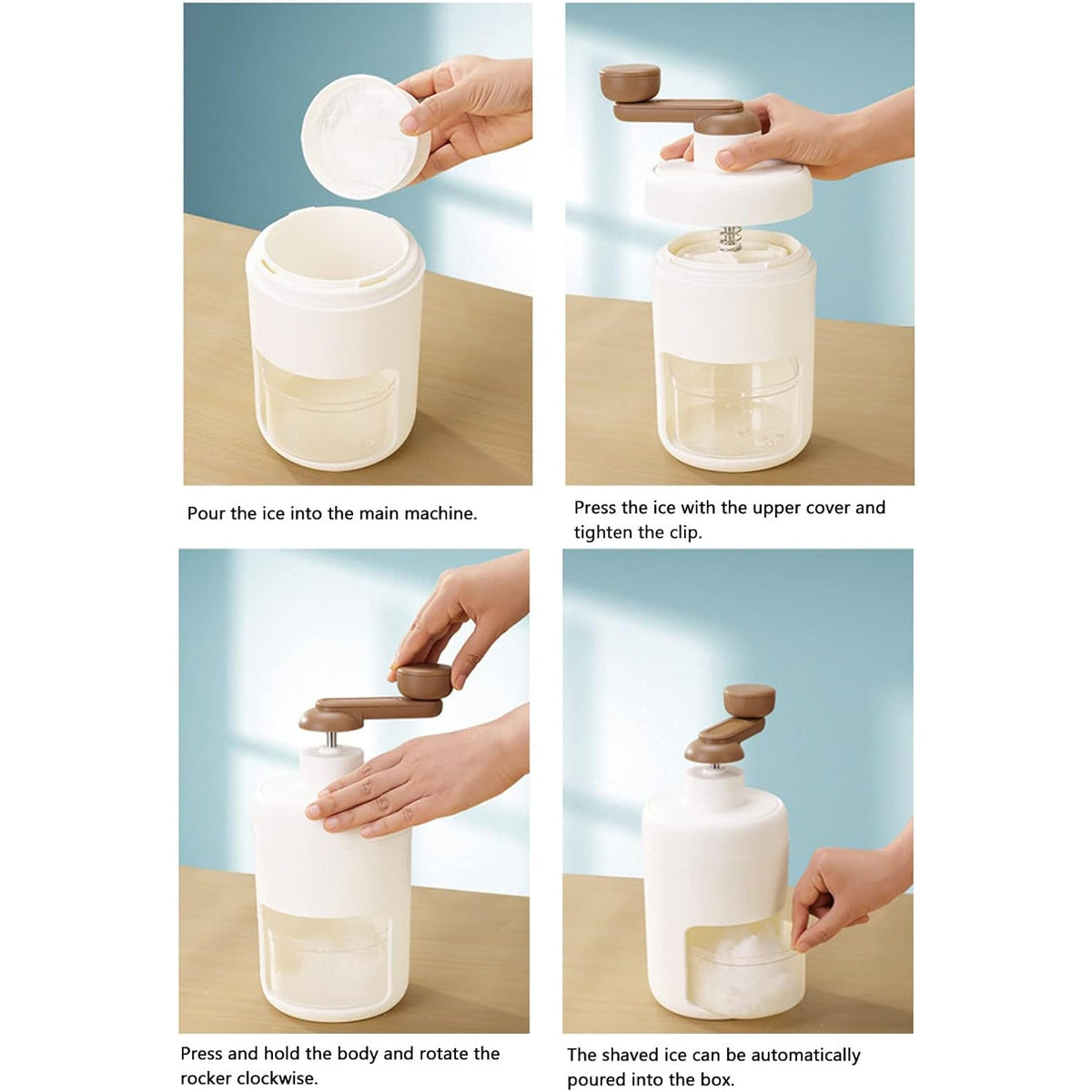 Portable Gola Maker – Manual Shaved Ice Machine – view 7