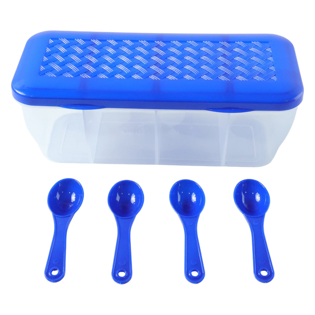 Airtight 4-Section Storage Container – Spice Jar with Spoons – alternate view