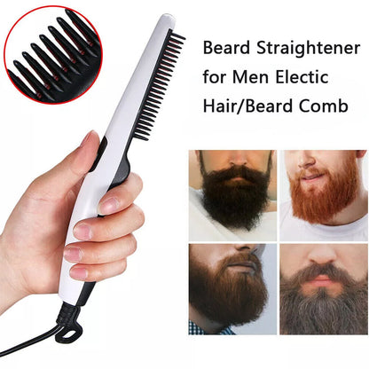 Electric Hair Straightening Comb – Portable & Safe Styling – detail view