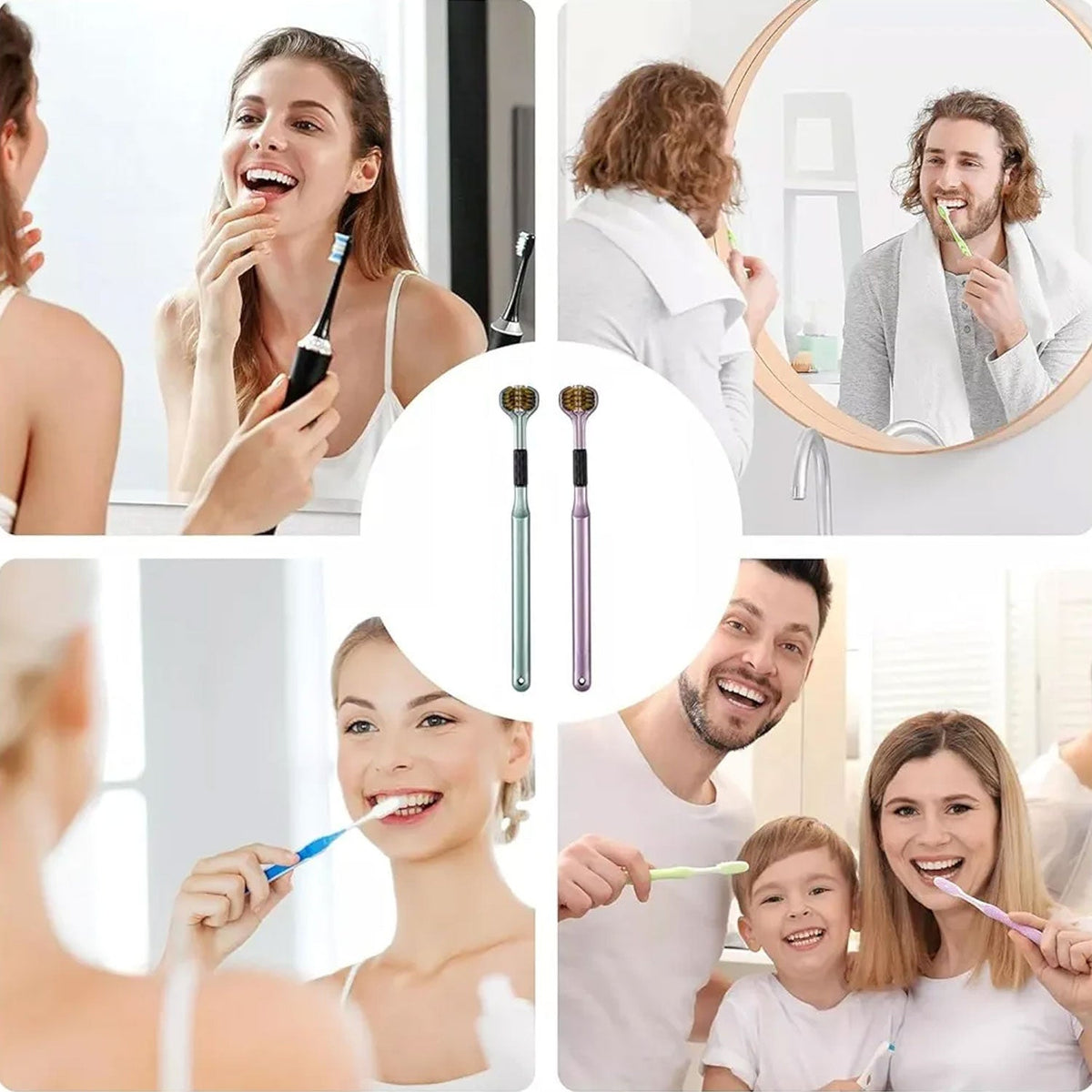 3-Sided Toothbrush – Soft Bristle set for Complete Oral Care – view 8