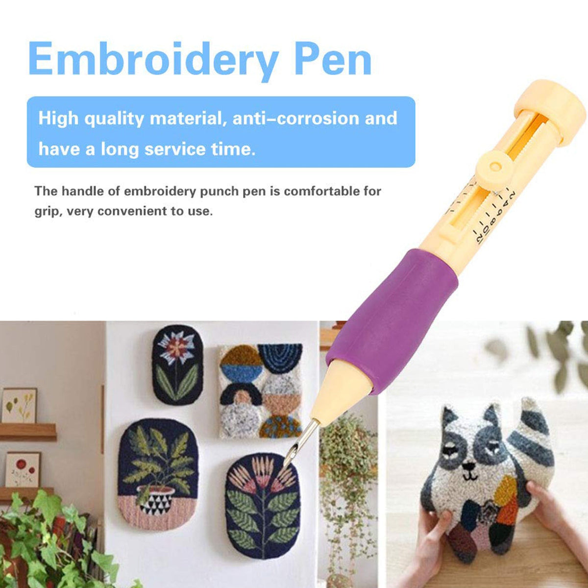 Punch Needle set – DIY Embroidery Craft Kit for Beginners – view 8