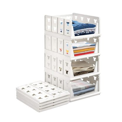 Stackable Storage Cart – 4-Layer Foldable Organizer – detail view
