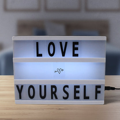 Cinematic Light Box – Mini A6 LED Message Board with Letters – view 8