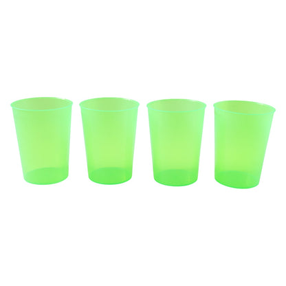 Reusable Plastic Tumblers – BPA-Free 4-Piece set – detail view