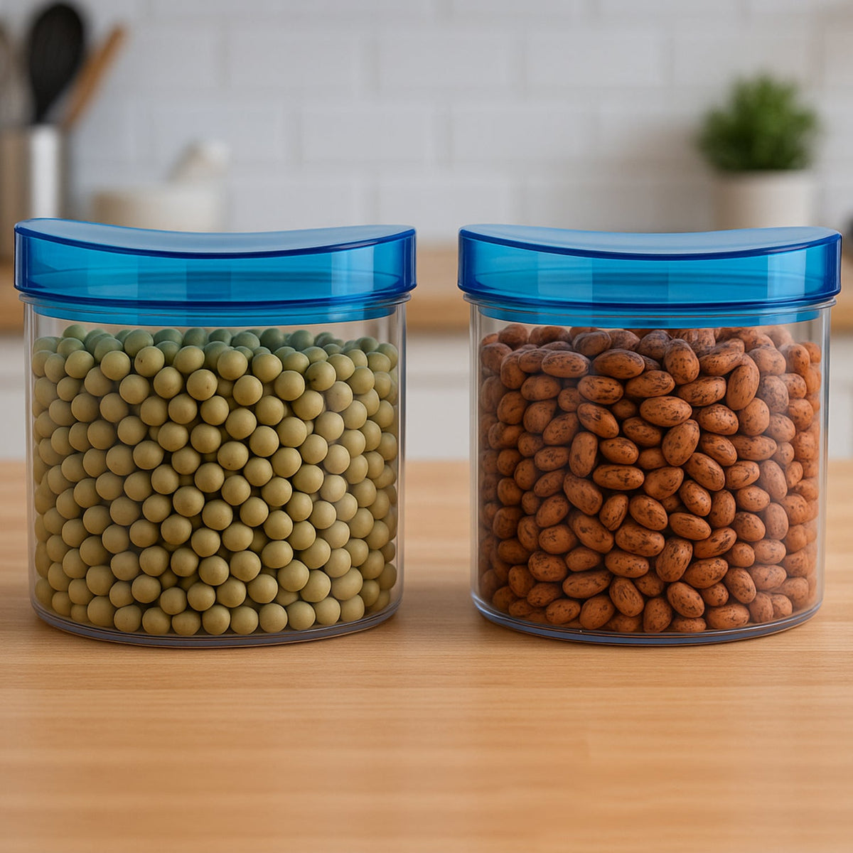 Airtight Kitchen Jar set – Unbreakable Storage (2 Pcs)