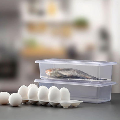 Freezer Storage Containers – 6-Pack 1500ML with Drain Plate – close-up