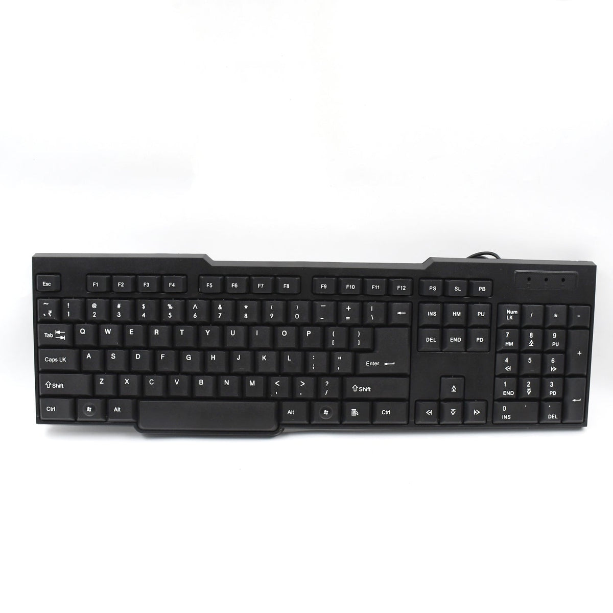 Wired USB Keyboard – Ergonomic 104 Keys for Office & Home – close-up