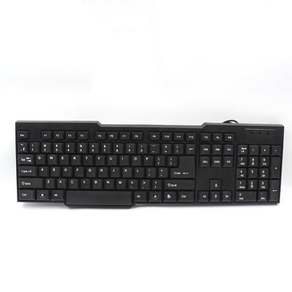 Wired USB Keyboard – Ergonomic 104 Keys for Office & Home – close-up