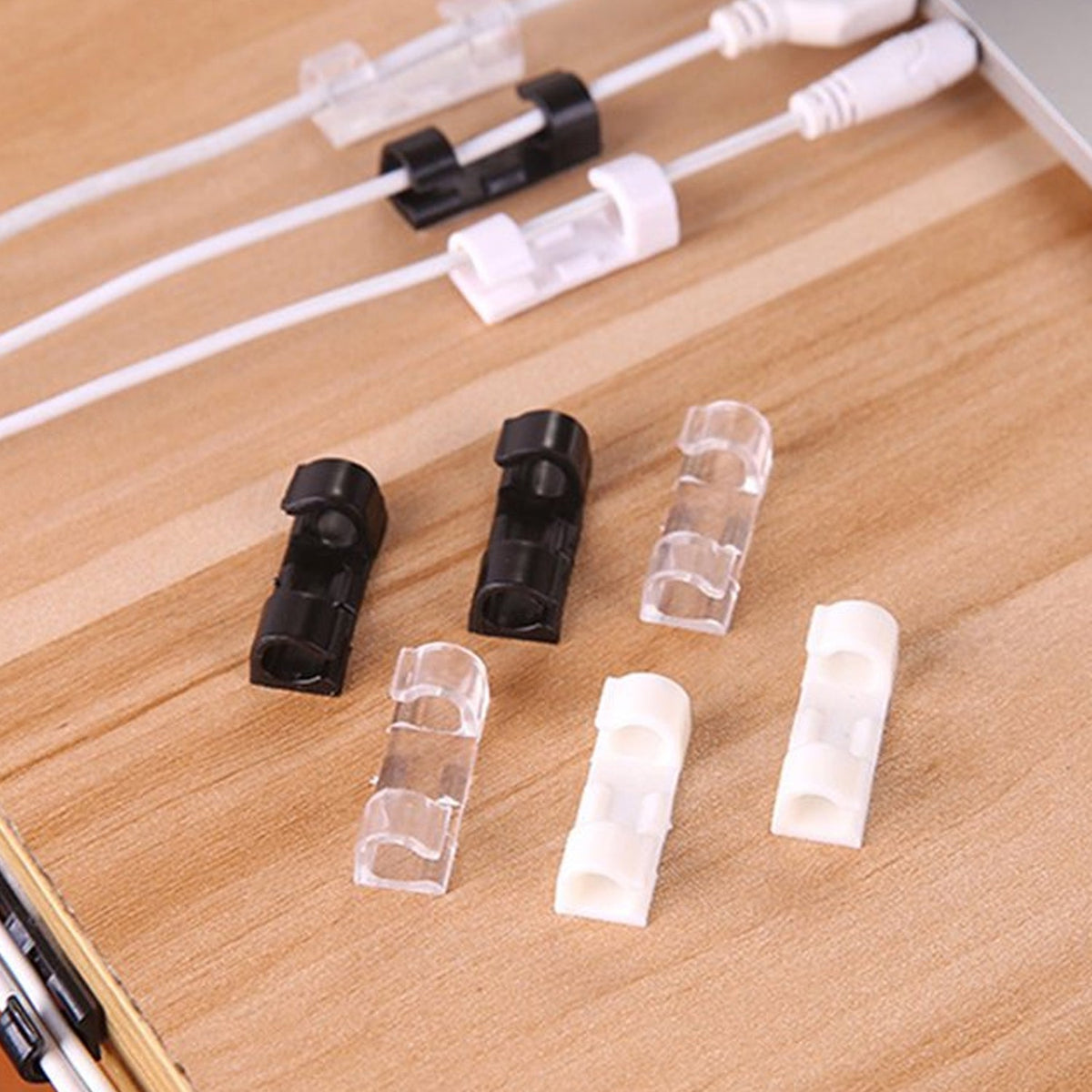 Plastic Cable Clips – Strong Adhesive Wire Organizer (20 – view 7