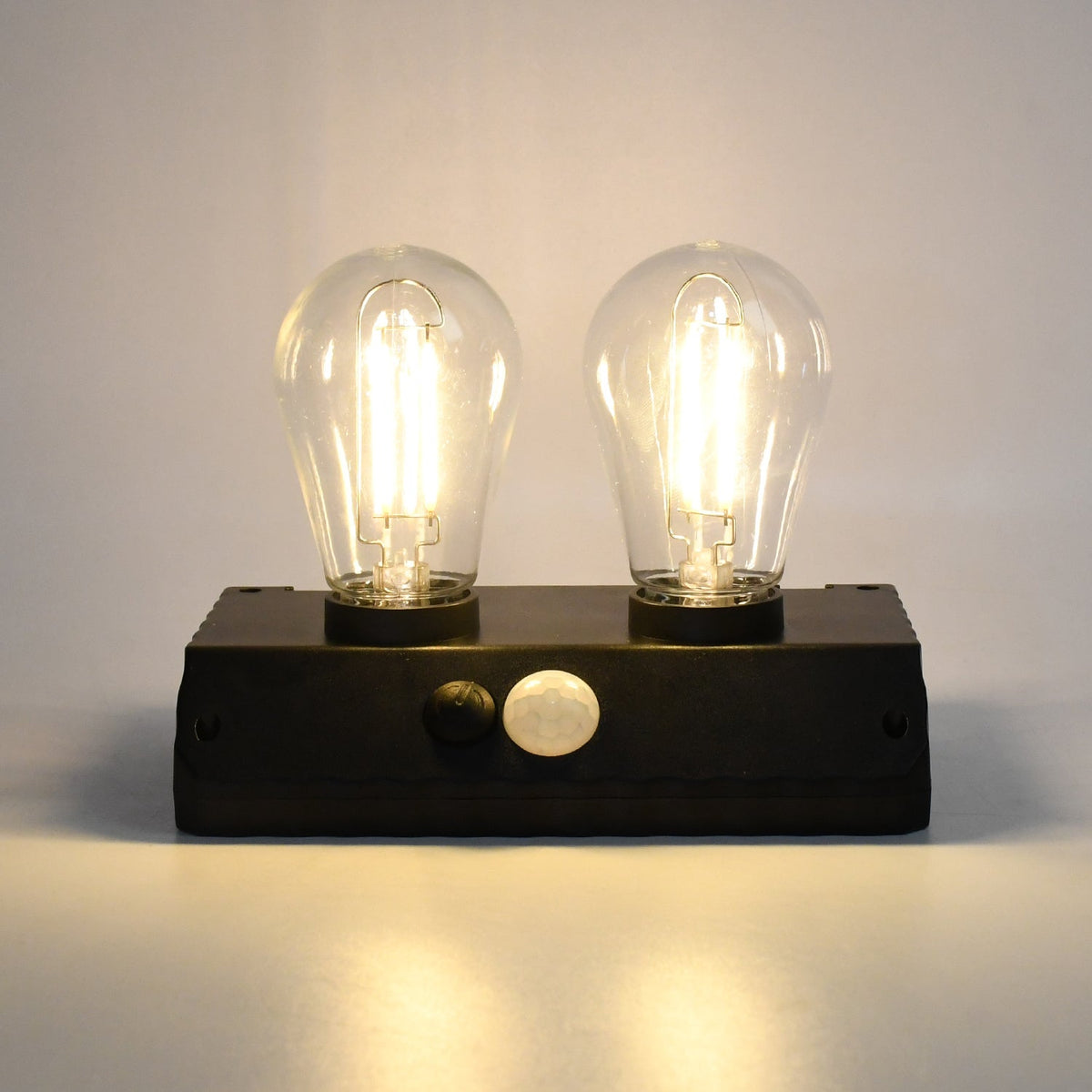 Solar LED Lamp – Double Bulb Outdoor Garden Light – view 6