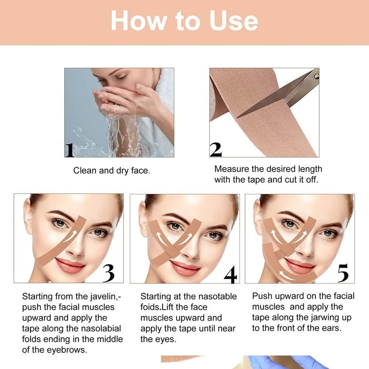 Face Lifting Tape – Skin Firming & Wrinkle Reduction – view 8