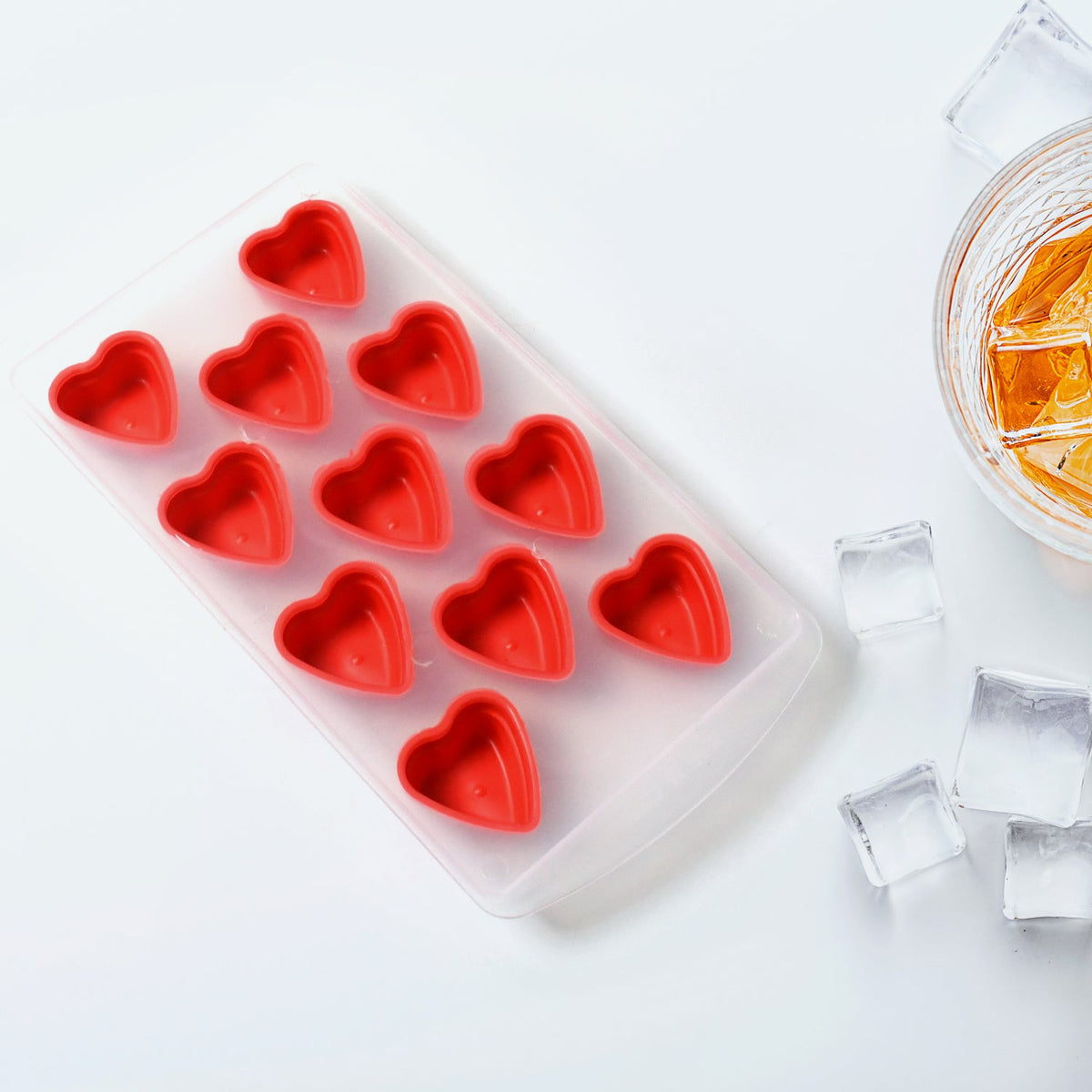 Silicone Heart Shapes Ice Cube Tray – view 8