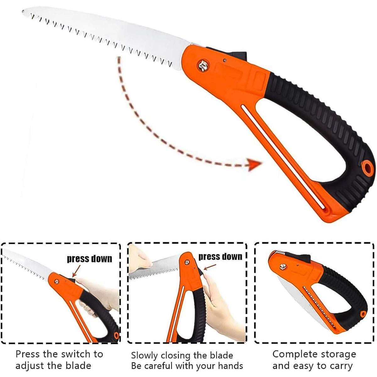 Folding Pruning Saw – 15 inch Mini Garden Tool – alternate view