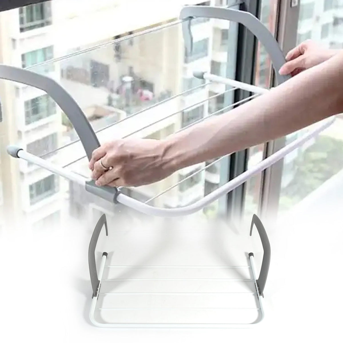 Folding Drying Rack – Compact, Steel & Rust-Free – view 9