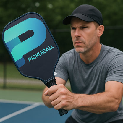 Fiberglass Pickleball Paddle – Cushioned Grip – alternate view
