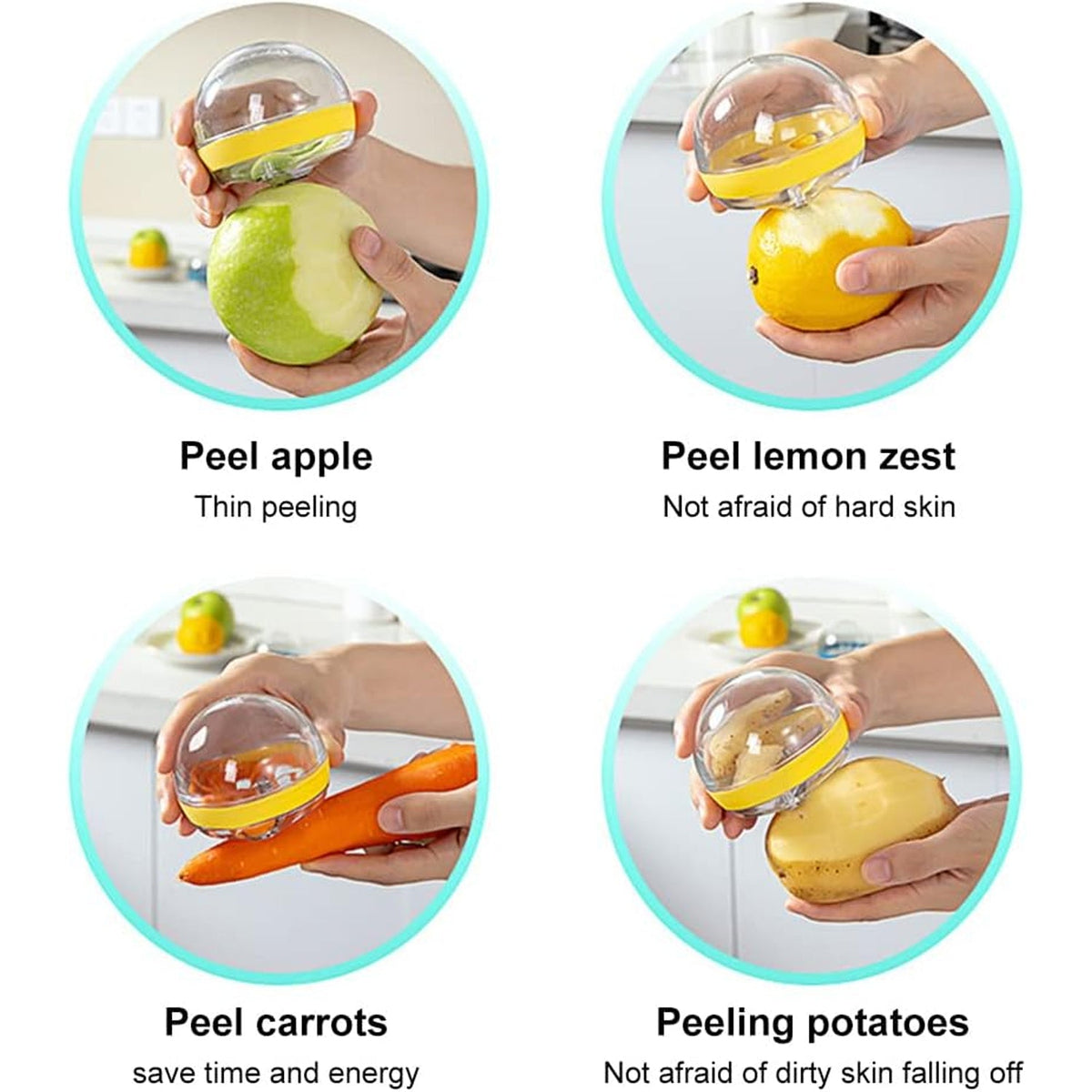 Multifunctional Round Peeler – Peel-Catching & Ergonomic – view 7