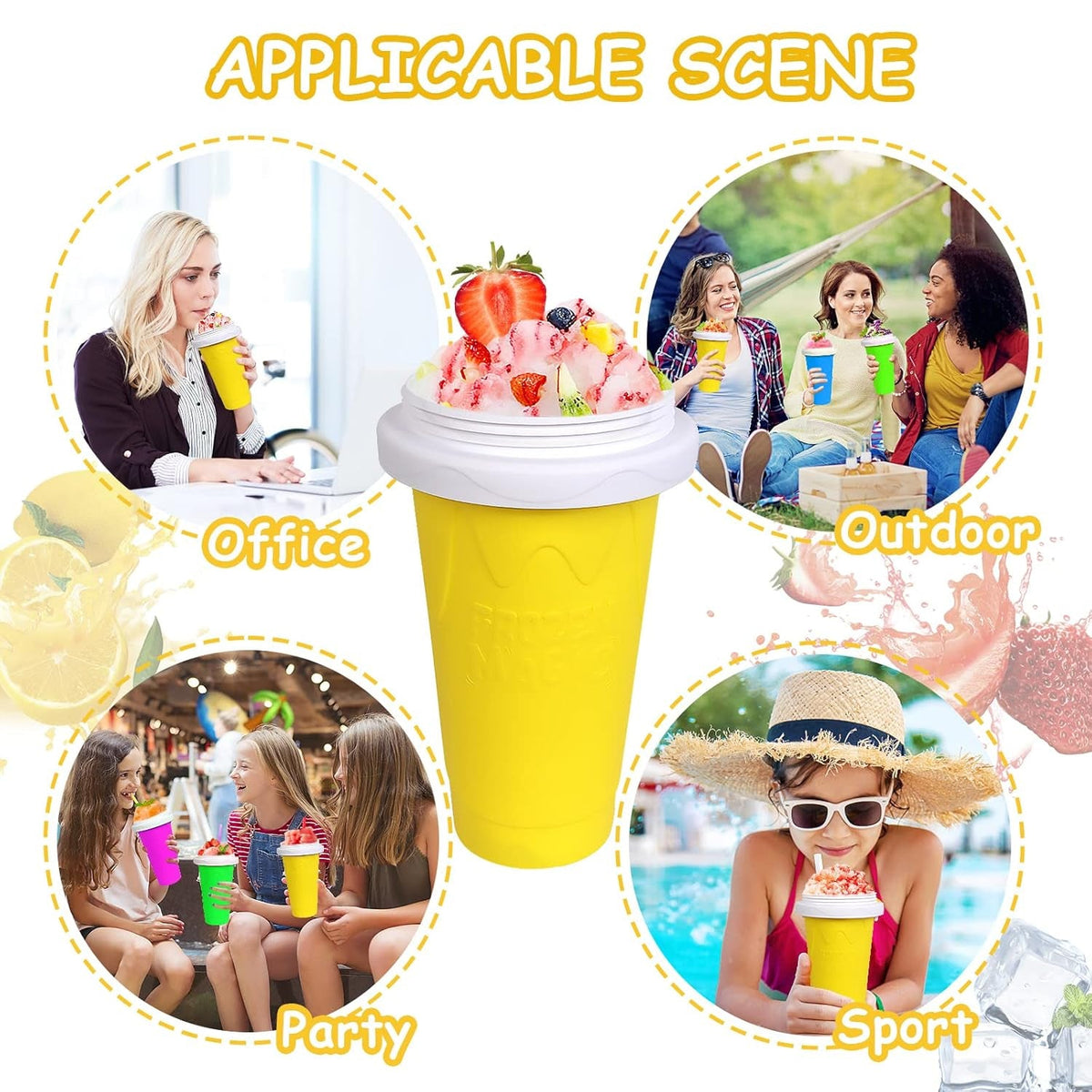 Frozen Smoothies Maker Cup – Double Layer Slushy – view 7