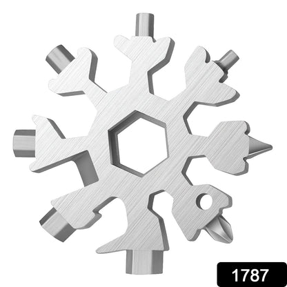 Snowflake Multi-Tool – 18-in-1 Stainless Steel Portable – side view