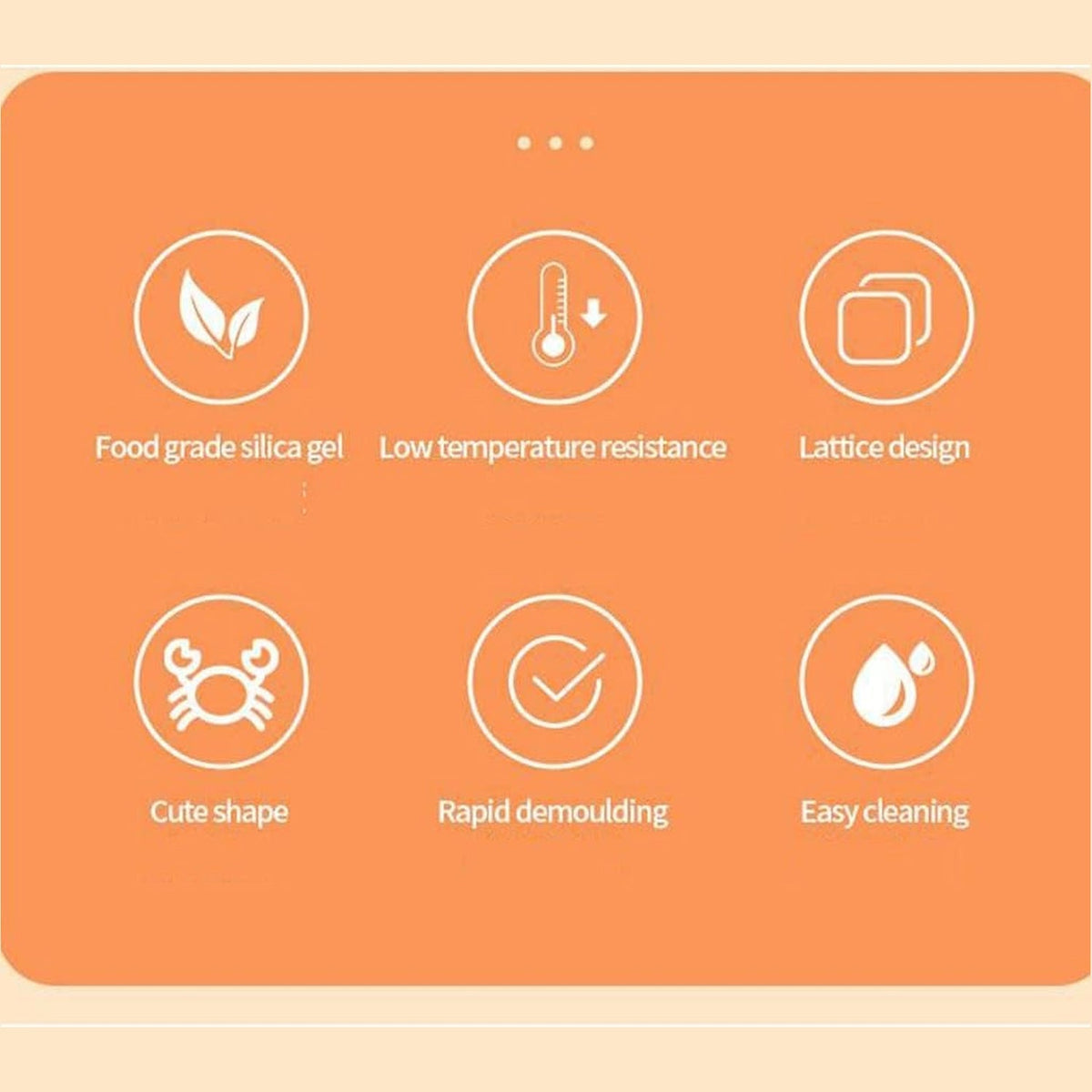 Crab Ice Mold – Fun Silicone Ice Cube Tray for Drinks – detail view