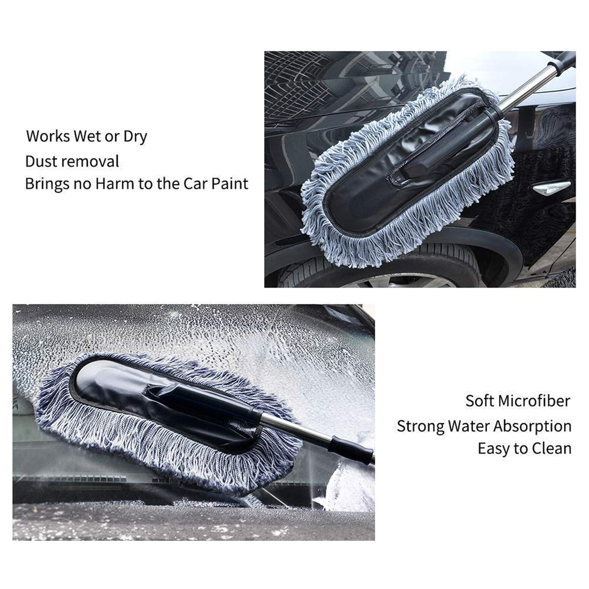 Car Duster – Retractable Handle Microfiber – view 11