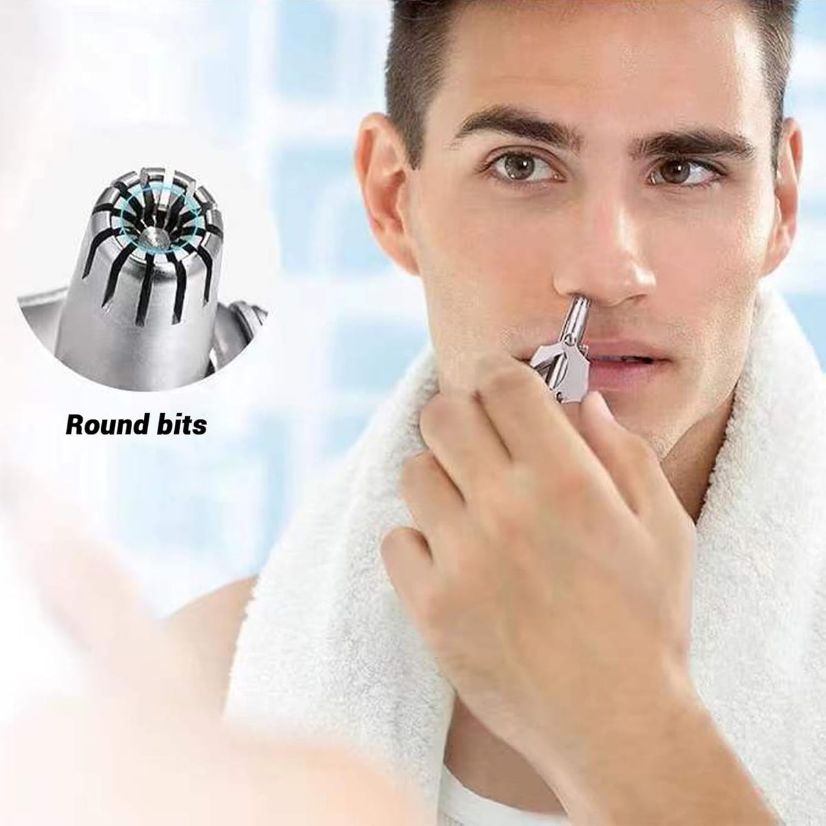 Nose Hair Remover – Painless Stainless Steel with Metal Case – view 10
