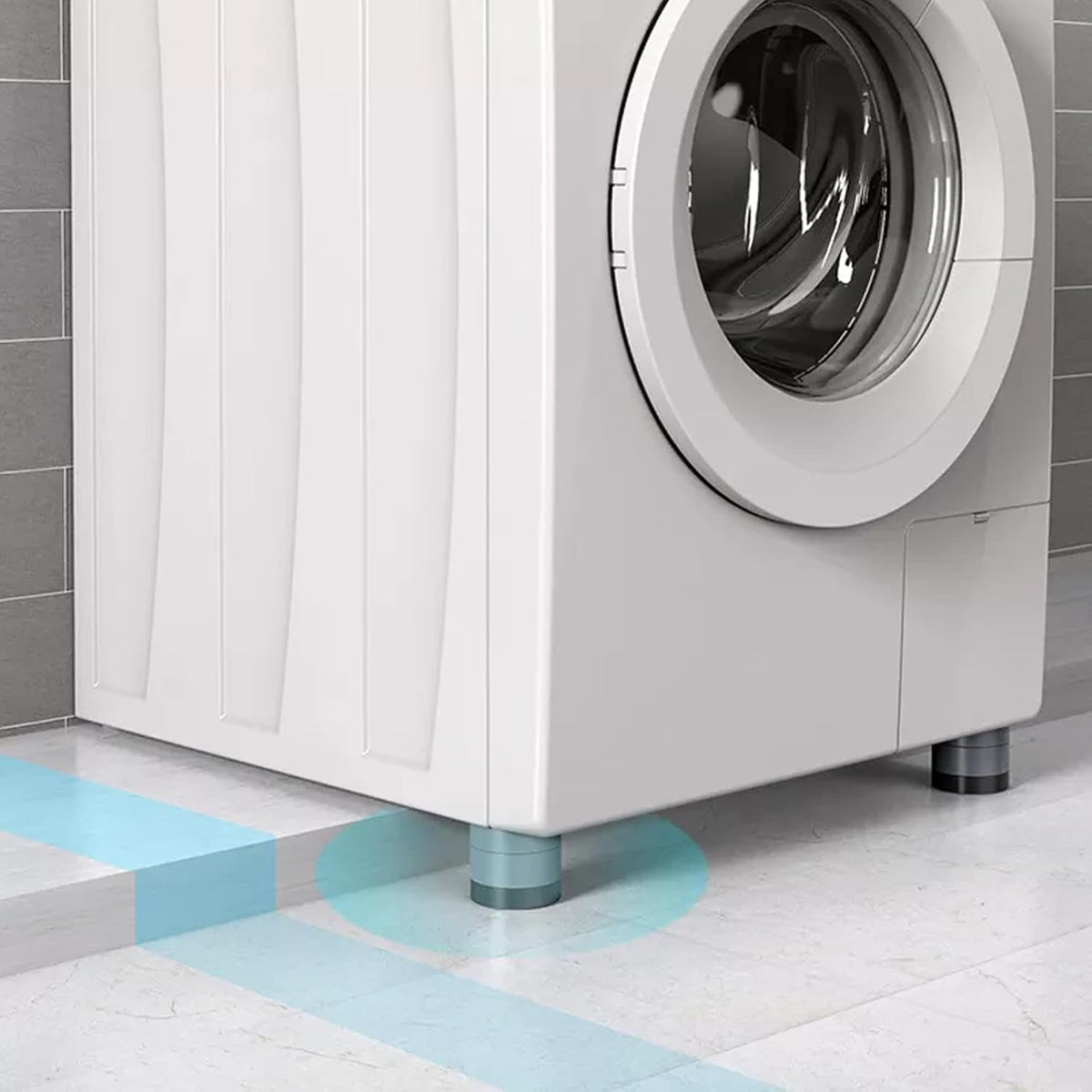 Washing Machine Support Pad – Adjustable Anti-Vibration set – close-up
