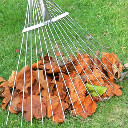 Adjustable Garden Rake – Telescopic Steel for Lawn Cleanup – view 6