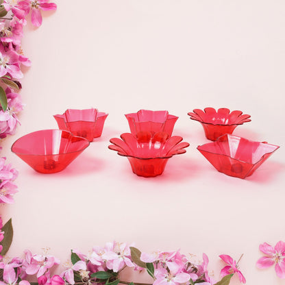 Diwali Diya set – Multicolor Plastic Candle Holders (12 Pcs) – view 6