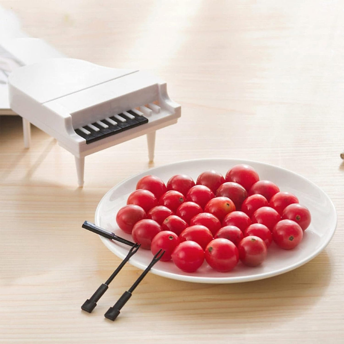 Piano Fruit Forks – 10 pc Decorative Snack set – view 7