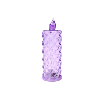 Crystal Candlelight – Multicolor Decorative Candle – alternate view