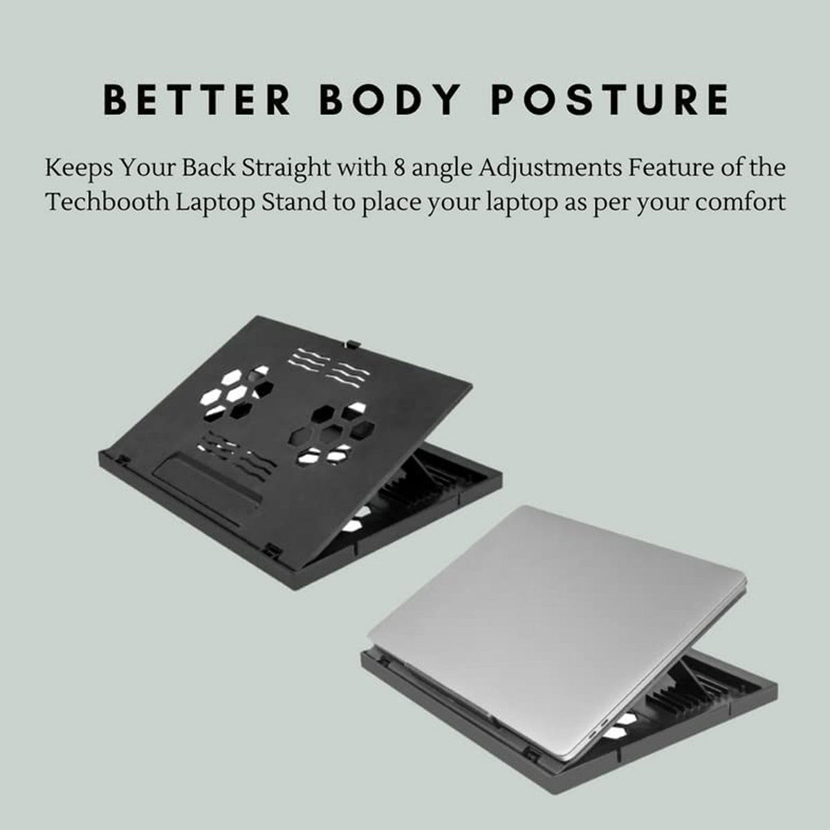 Foldable Laptop Stand – Ergonomic & Portable for Desks – view 7