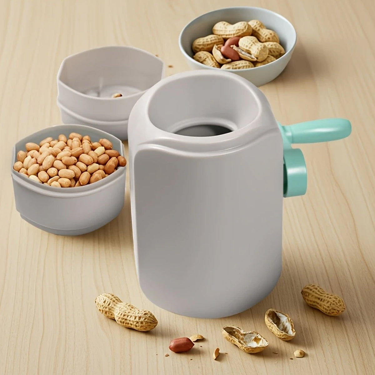Peanut Sheller Machine – Manual Hand-Crank Nut Cracker – close-up