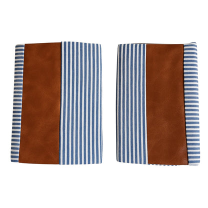 Leather & Cotton Pillow Covers – 20x20 inch (2-Pack)