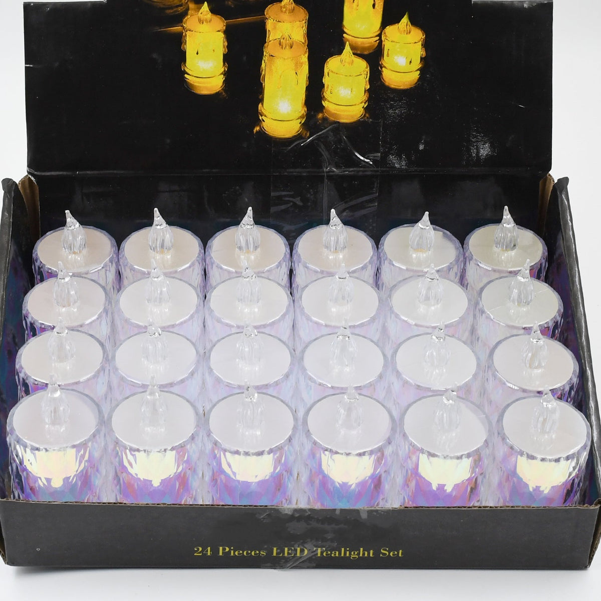 Flameless LED Tea Light Candles – 24 pc Diwali Decor – view 7