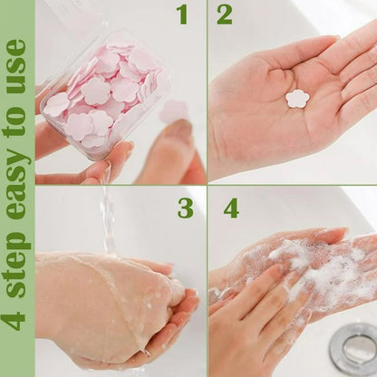 Travel Soap Sheets – 100 Flower-Shaped – view 9