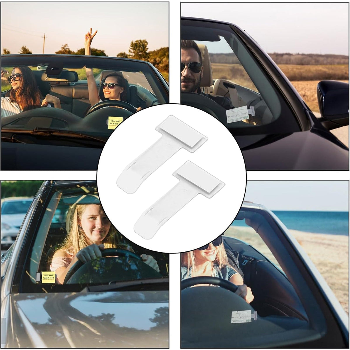 Fastag Holder for Car – Transparent Windscreen Card Stand – view 6