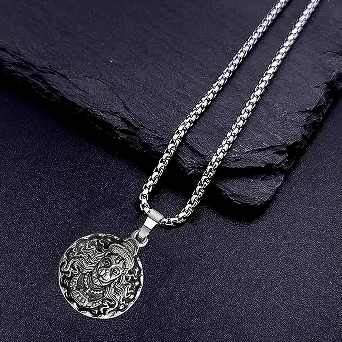 Hanuman Locket – Devotional Silver Pendant – view 6