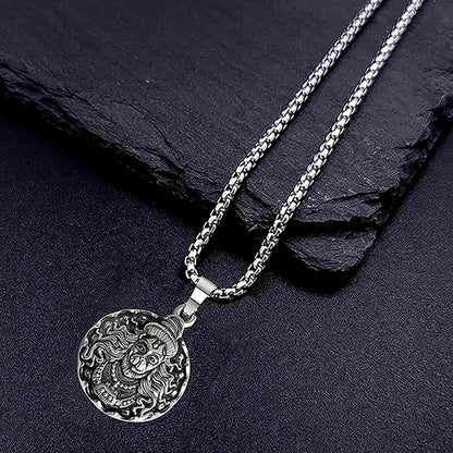 Hanuman Locket – Devotional Silver Pendant – view 6