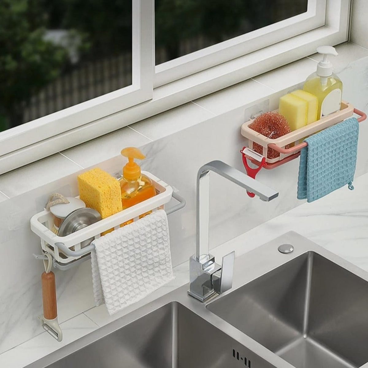 Kitchen Sink Organizer – Retractable Drain Rack – view 6