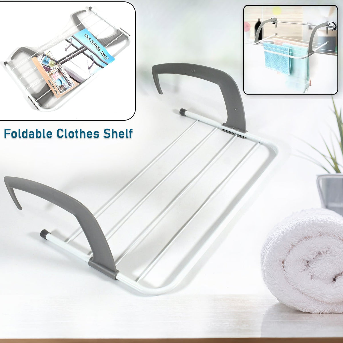 Folding Drying Rack – Compact, Steel & Rust-Free – detail view
