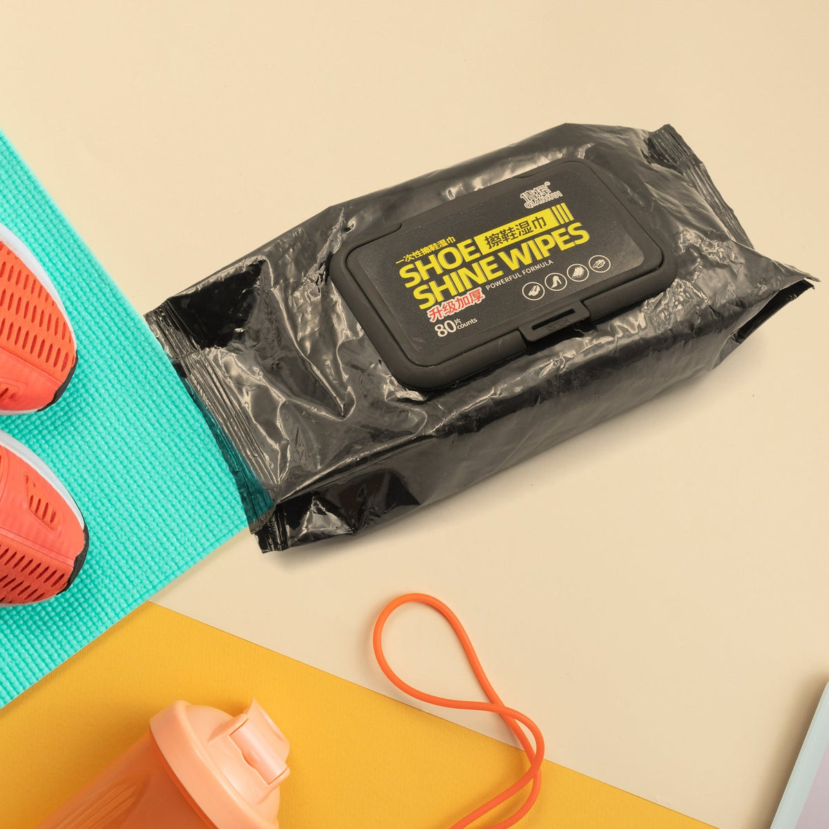 Shoe Cleaning Wet Wipes – 80 Pack Travel Friendly – close-up