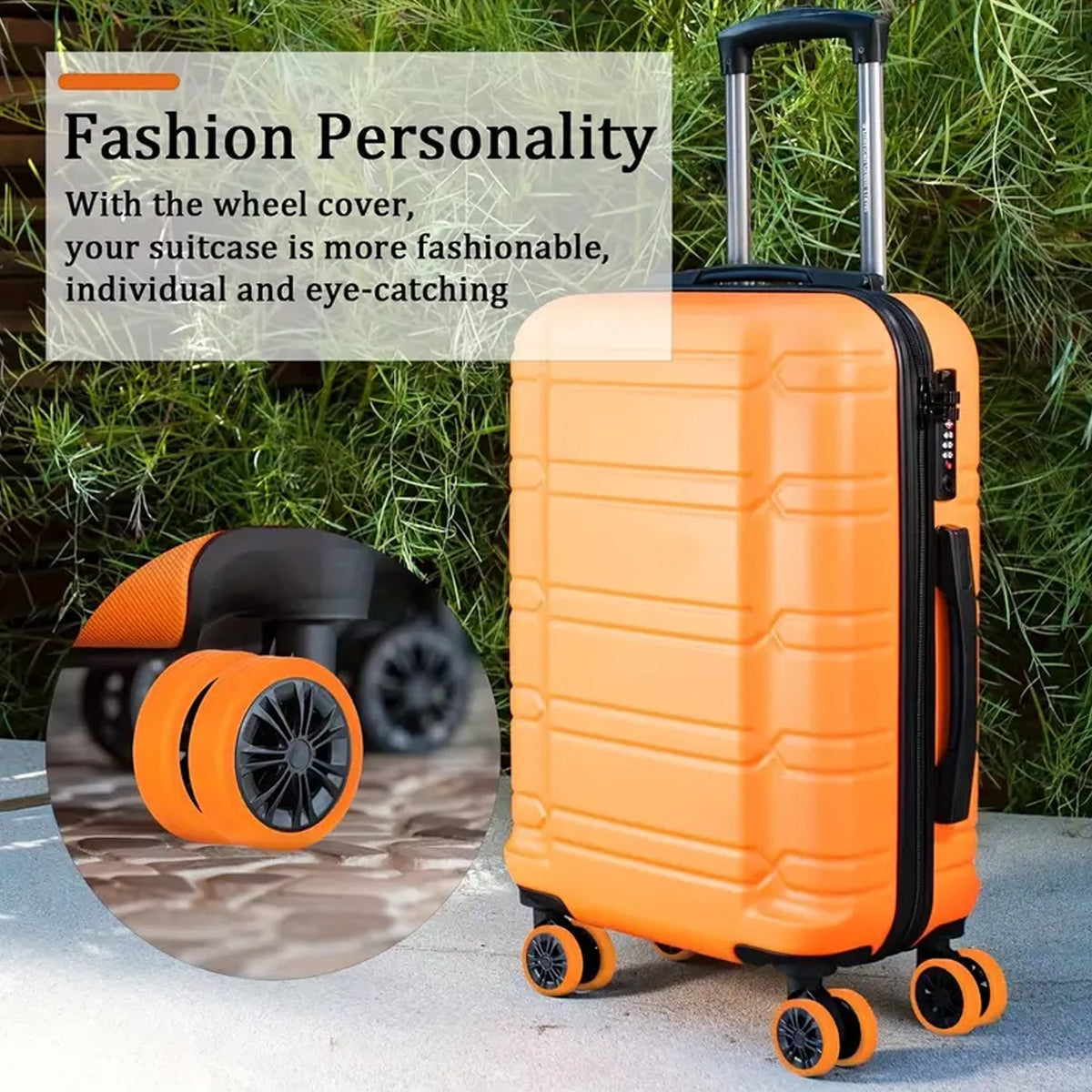 Suitcase Wheel Covers – Noise Reduction & Protection – view 6