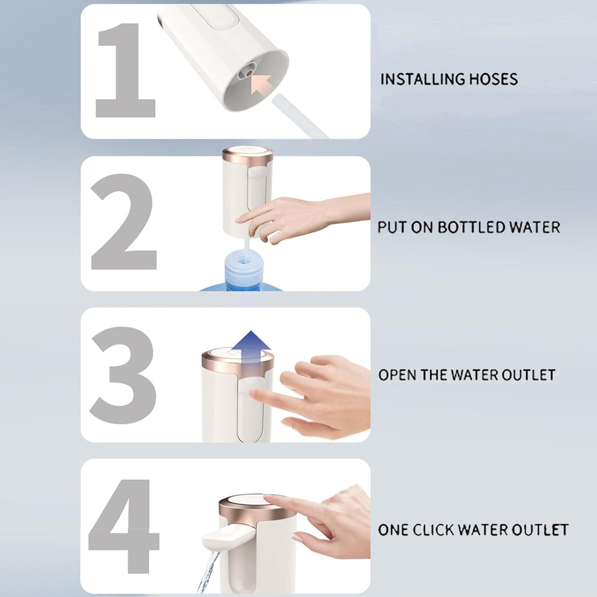 Automatic Water Dispenser – USB Rechargeable for 20L – view 6