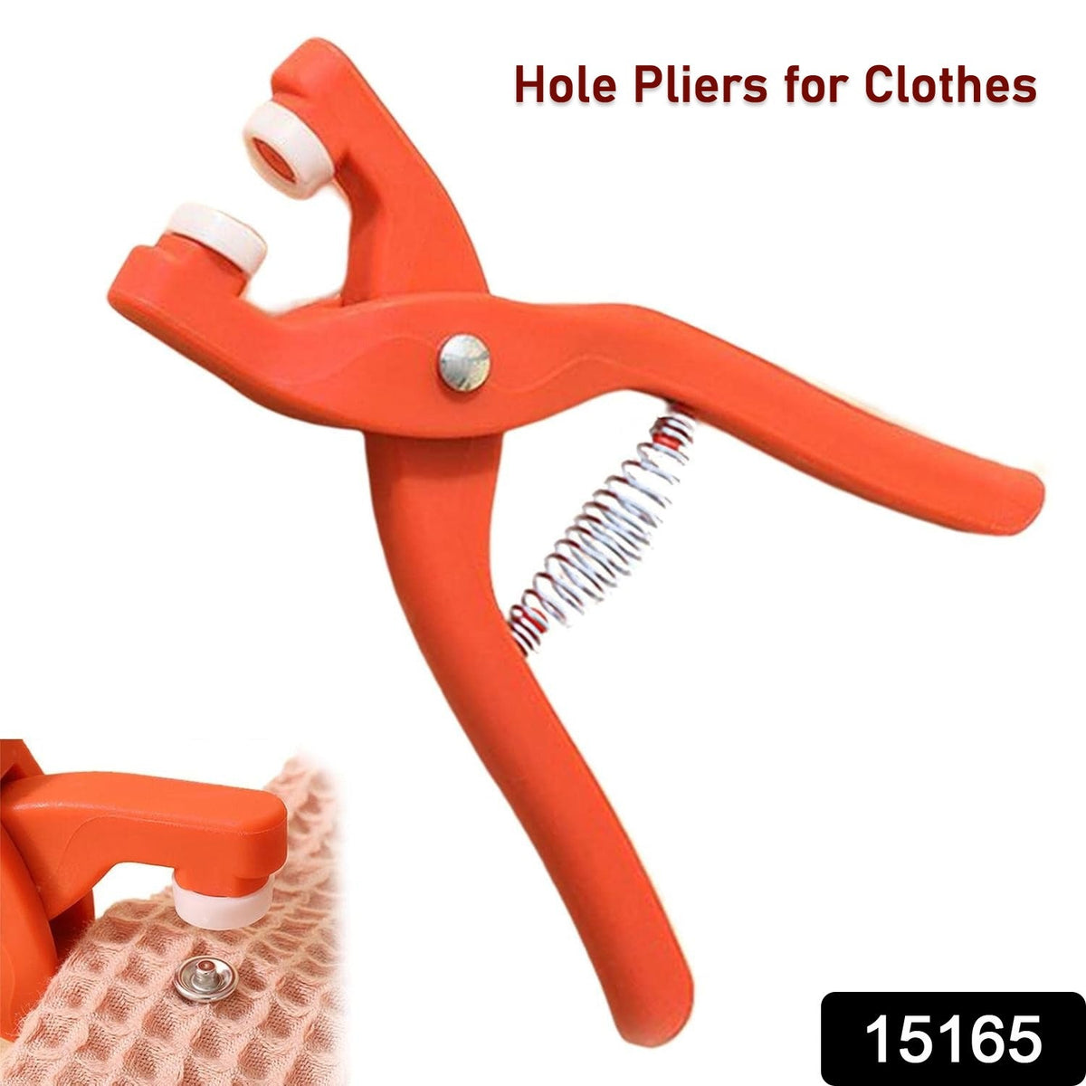 Eyelet Pliers – Fabric Hole Punch & Grommet Tool – side view