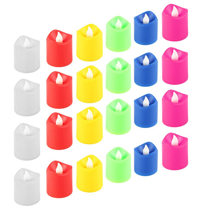 LED Tealight Candles – 24 pcs Multicolor – alternate view